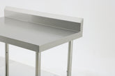 (700mm Deep) Econ range 1.0mm SS304 Stainless Steel Benches with Splash Back EZ Stainless Pty Ltd
